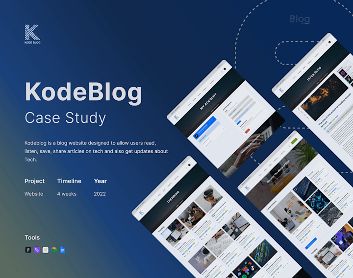 Cover image for KodeBlog Case Study :: Behance