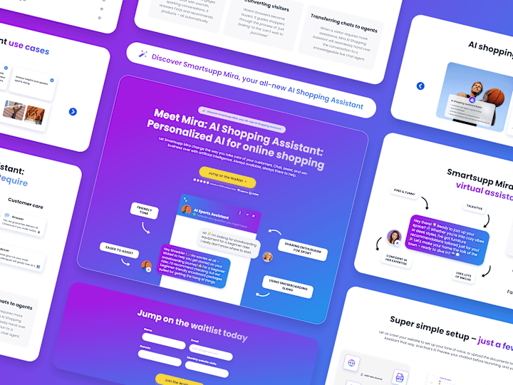 Cover image for Landing Page Design for AI Shopping Assistant Feature (SaaS)