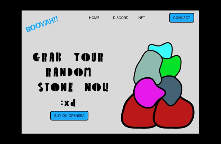Cover image for neo brutal nft homepage