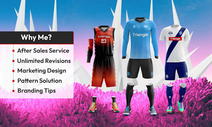 Cover image for I will design sublimation jerseys or merchandise of any kind