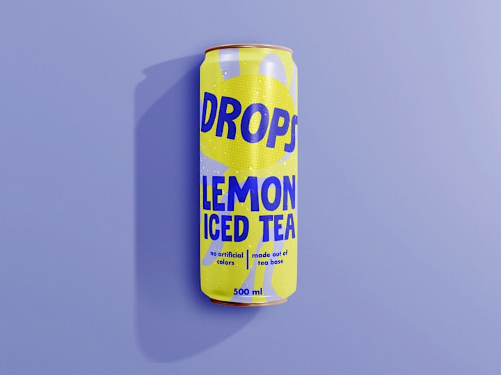 Cover image for Packaging design for drops iced tea