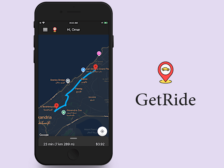 Cover image for Get Ride IOS (KMM): Ride-hailing App