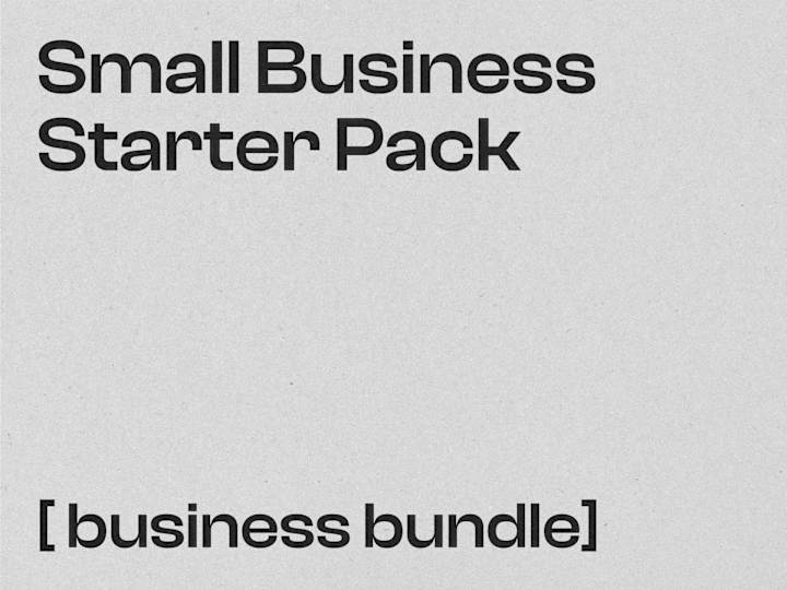 Cover image for 💼 Small Business Starter Pack | Business