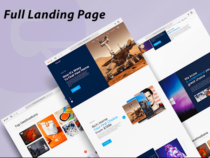 Cover image for Travel Full Landing Page