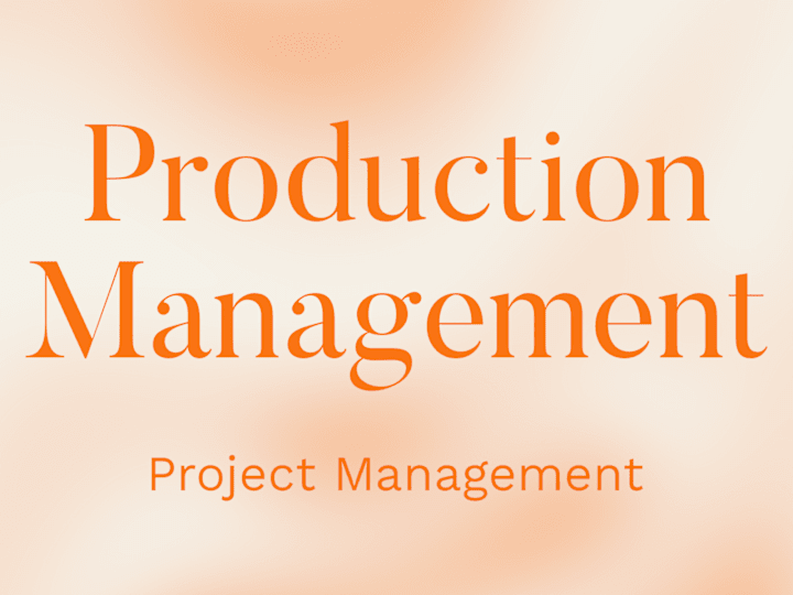 Cover image for Production Management