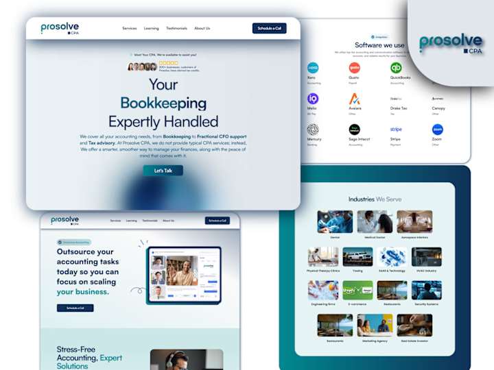Cover image for Framer Website Development for Prosolve CPA