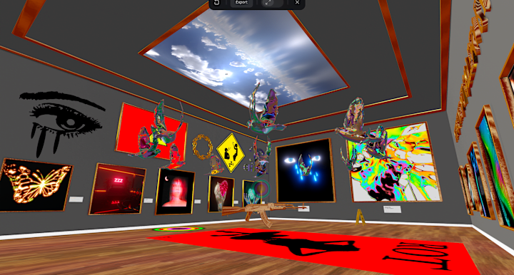 Cover image for SPLINE 3D INTERACTIVE ART GALLERY (DESKTOP AND MOBILE FRIENDLY)