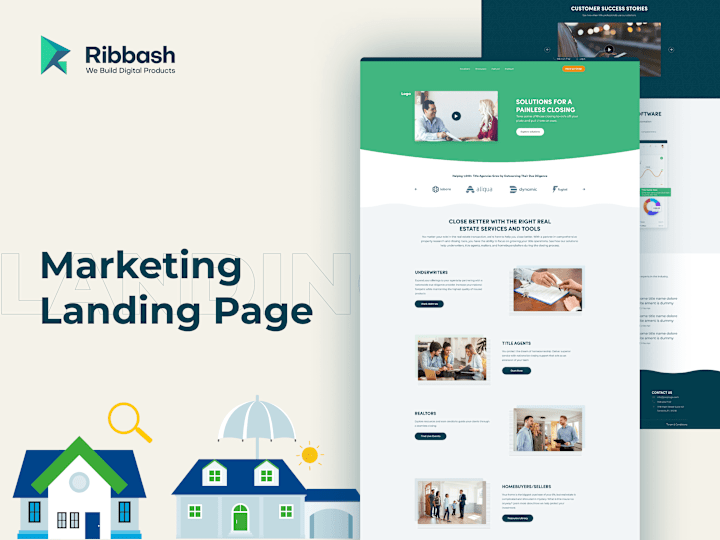 Cover image for Marketing Website and Web App UI/UX Design