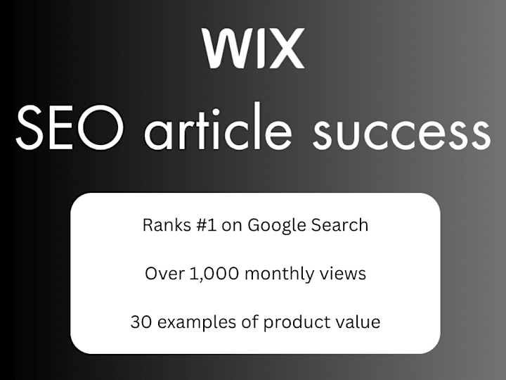 Cover image for SEO blog article ranks #1 on Google, w/ over 1,000 monthly views