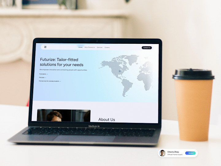 Cover image for Tech Staffing Company Website (Framer Dev + Figma Design)