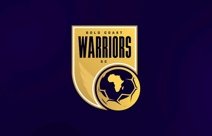 Cover image for GOLD COAST WARRIORS SC | LOGO DESIGN on Behance