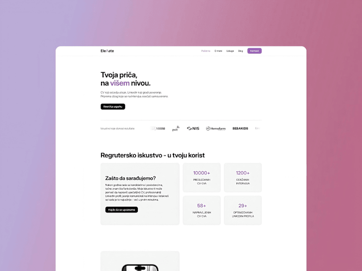 Cover image for Career Services Site – Framer Client Build (Elevate)