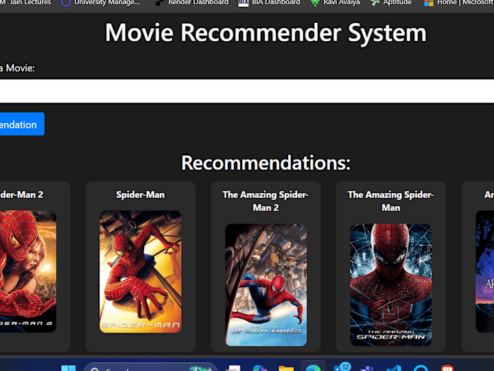 Cover image for Movie Recommendation System