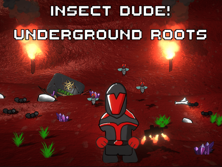 Cover image for Insect Dude! Underground Roots | 2D-3D Hybrid Shooter Game