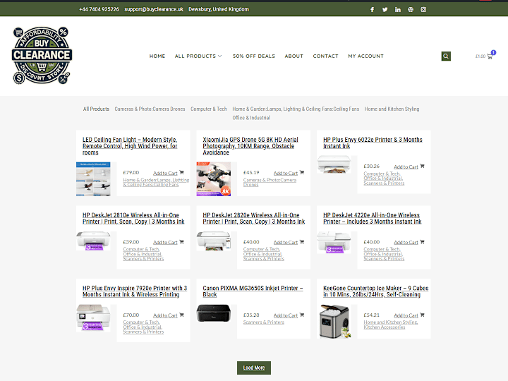 Cover image for BuyClearance.uk – Discount Clearance E-commerce Store