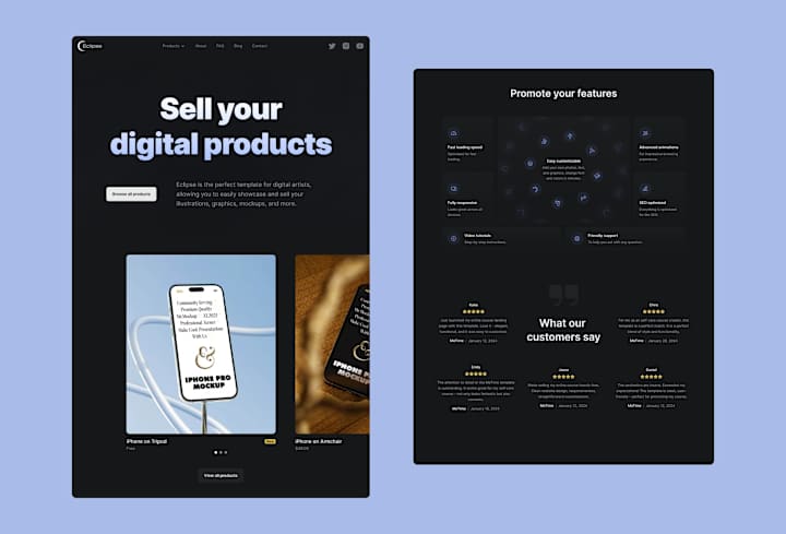 Cover image for eCommerce Framer template