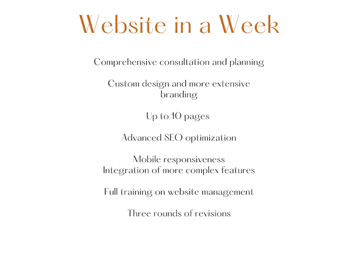 Cover image for Website in a Week