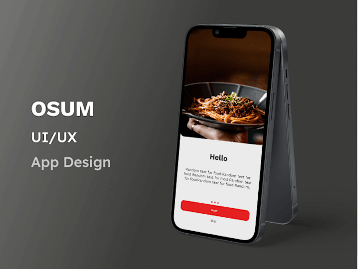 Cover image for Osum Food Application Design