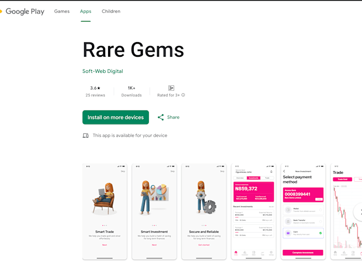 Cover image for Rare Gems - Apps on Google Play