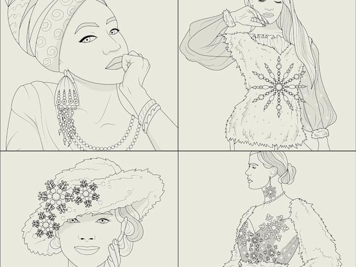 Cover image for Illustrative Images for an Adult Coloring App