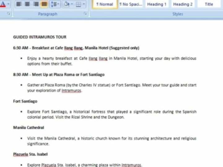 Cover image for Itinerary Creation