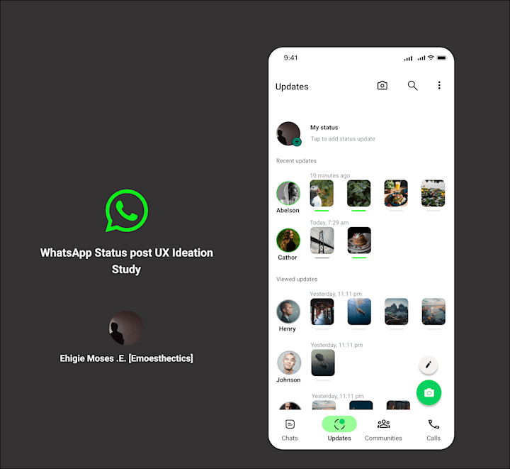 Cover image for WhatsApp status post UX Ideation Study