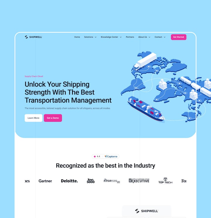 Cover image for Shipwell, B2B SaaS Built on Webflow