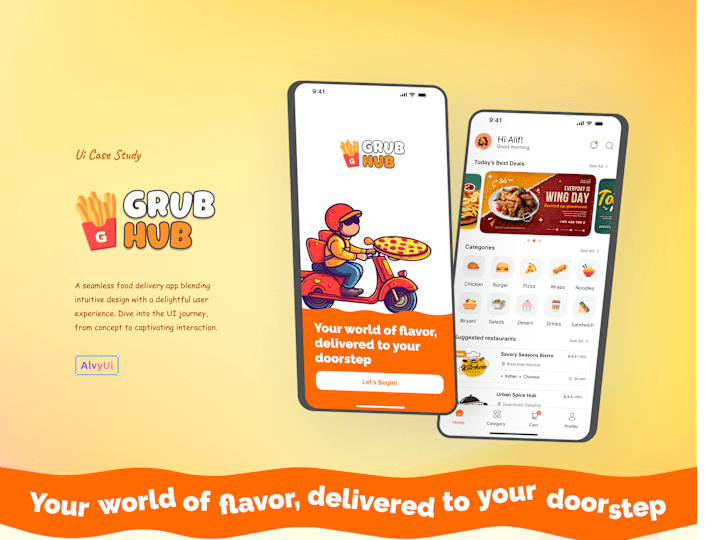 Cover image for Food Delivery App - UI Case Study