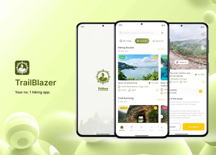 Cover image for TrailBlazer Hiking Mobile App