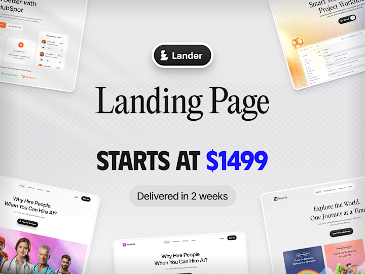 Cover image for Landing Page Design and Framer Development