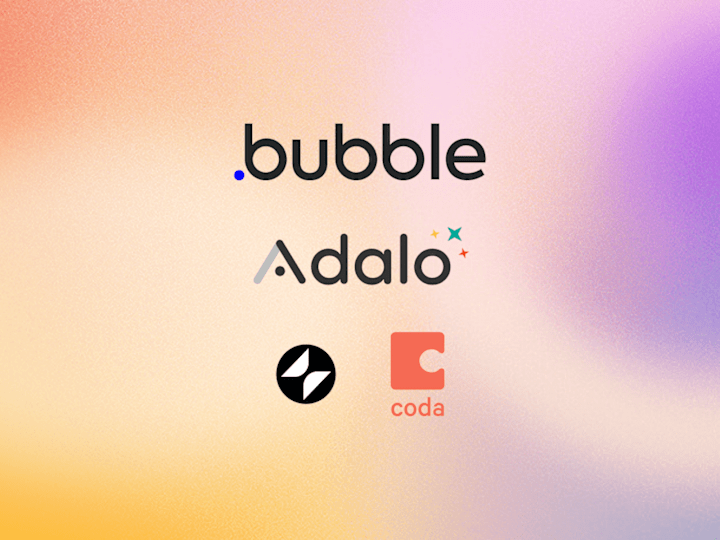 Cover image for Nocode Development & training (Bubble.io, Glide, Coda, Adalo)