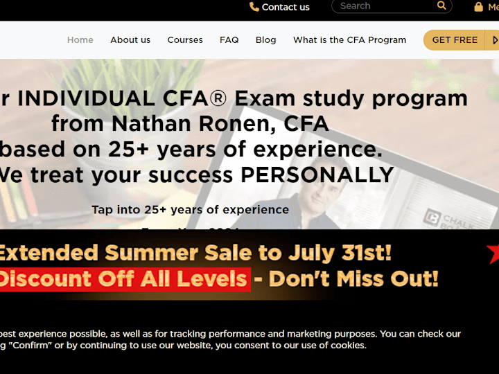 Cover image for LMS for a CFA coaching 