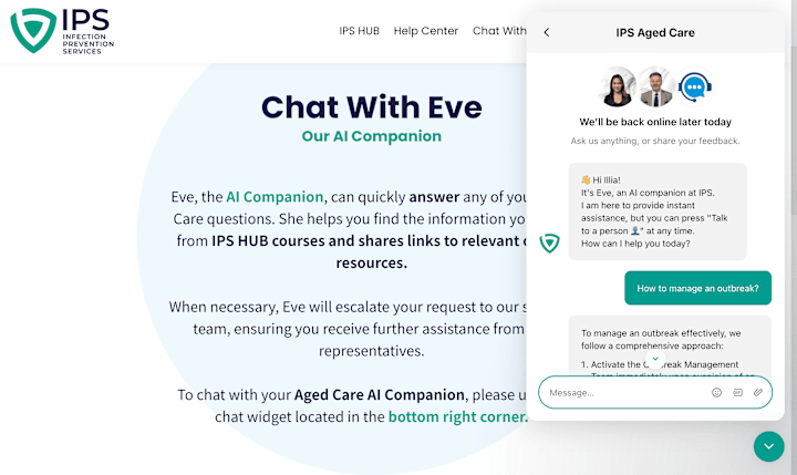 Cover image for Intercom AI Chatbot "Eve"