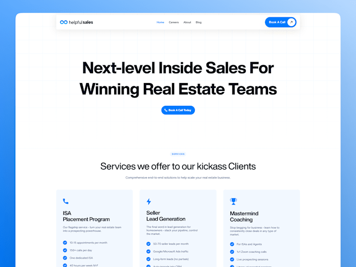 Cover image for Helpfulsales - Real Estate | UX/UI Web and Framer Development