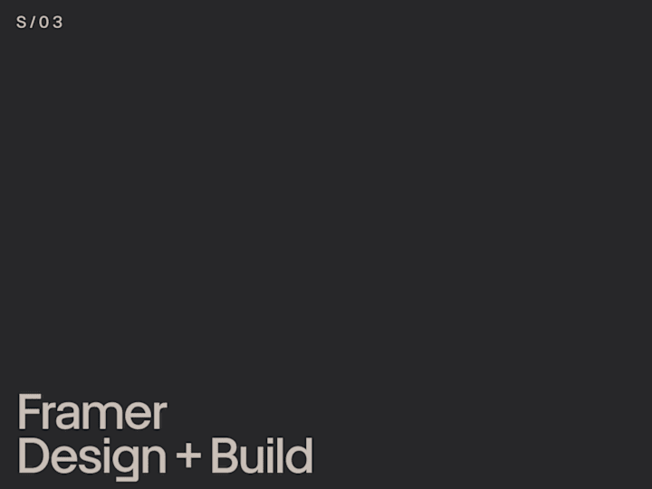 Cover image for Framer Design & Build