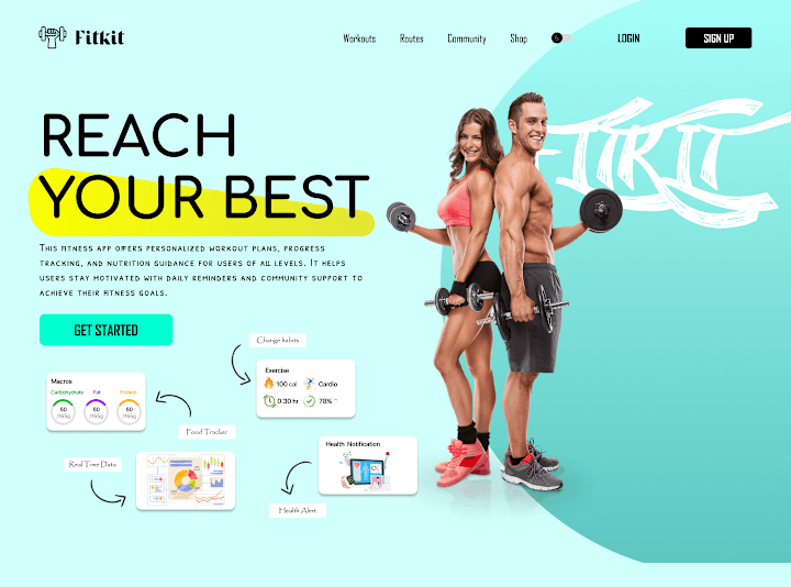 Cover image for Fitness Tracker UI/UX Design