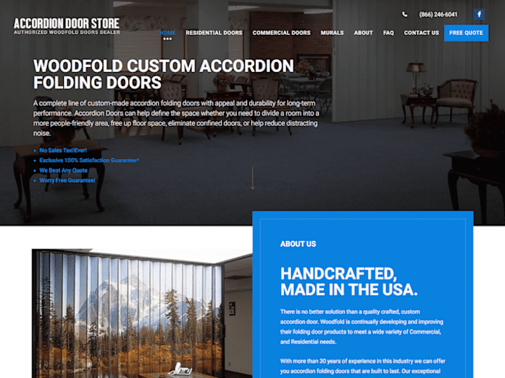 Cover image for Accordion Door Website