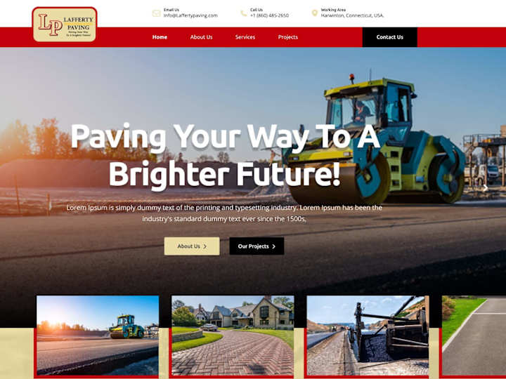 Cover image for Lafferty Paving Website Design