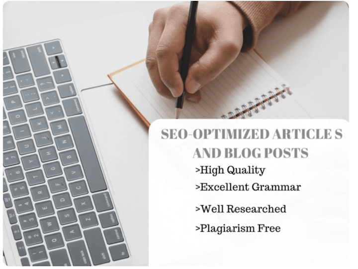 Cover image for  High-quality SEO articles and blog posts for your website