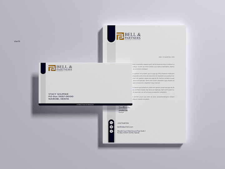 Cover image for Brand Identity Design: Bell and Partners Law Firm