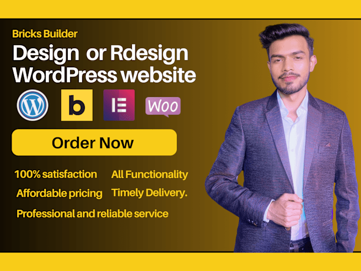 Cover image for Design a professional WordPress website with bricks builder