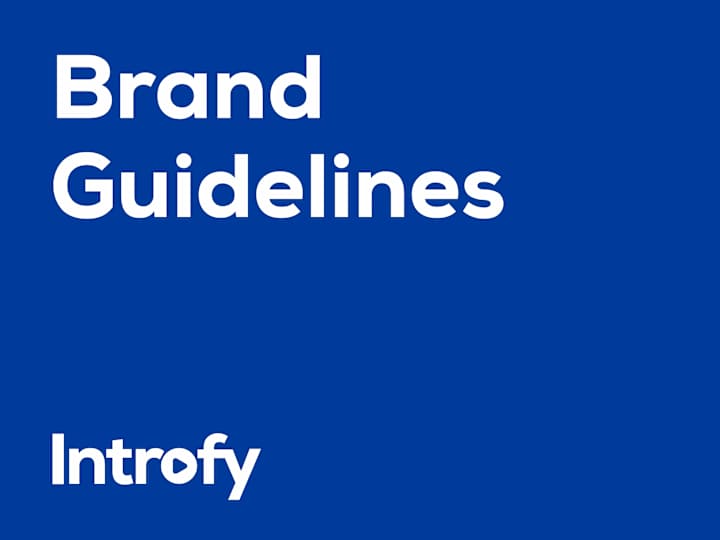 Cover image for Introfy Logo Brand Guidelines