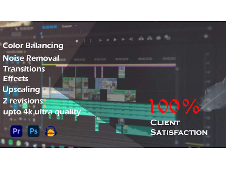 Cover image for Professional High Quality Video Editing 100% client satisfaction