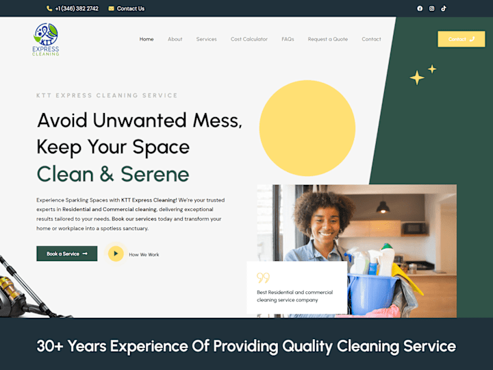 Cover image for KTT Express Cleaning Website