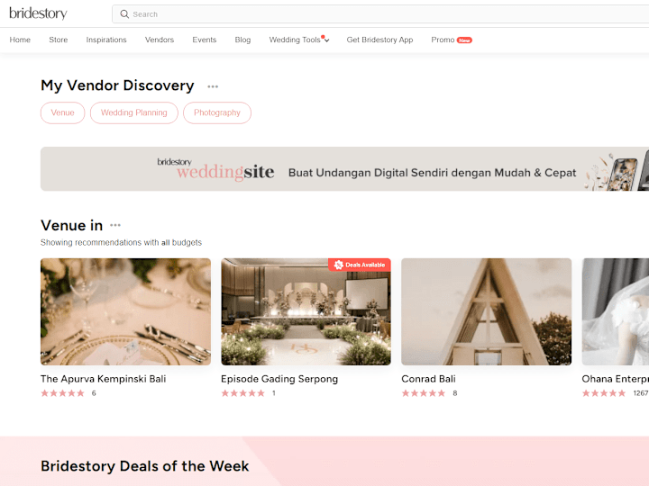 Cover image for Bridestory: The Most Complete Wedding Vendor and Package
