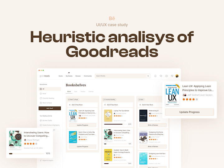 Cover image for Goodreads - Full Case Study