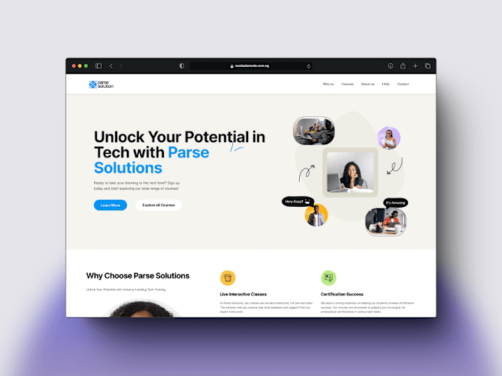 Cover image for Parse Solutions – Empowering Tech Careers with Seamless Learning