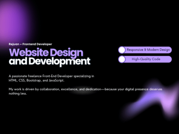 Cover image for Figma to HTML Bootstrap responsive website development