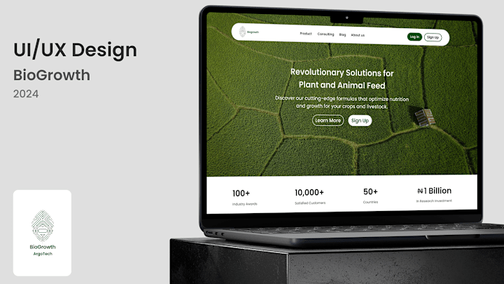 Cover image for BioGrowth Web Application 