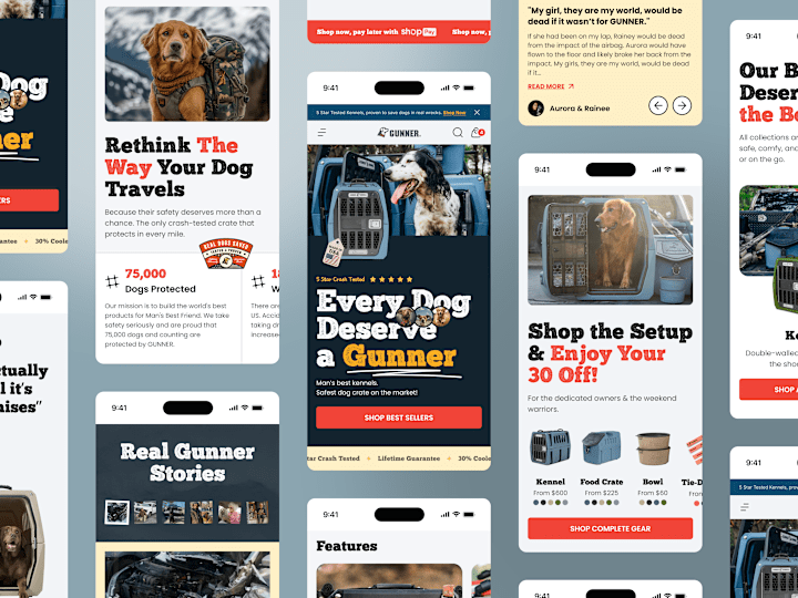 Cover image for Gunner: E-commerce Web Design